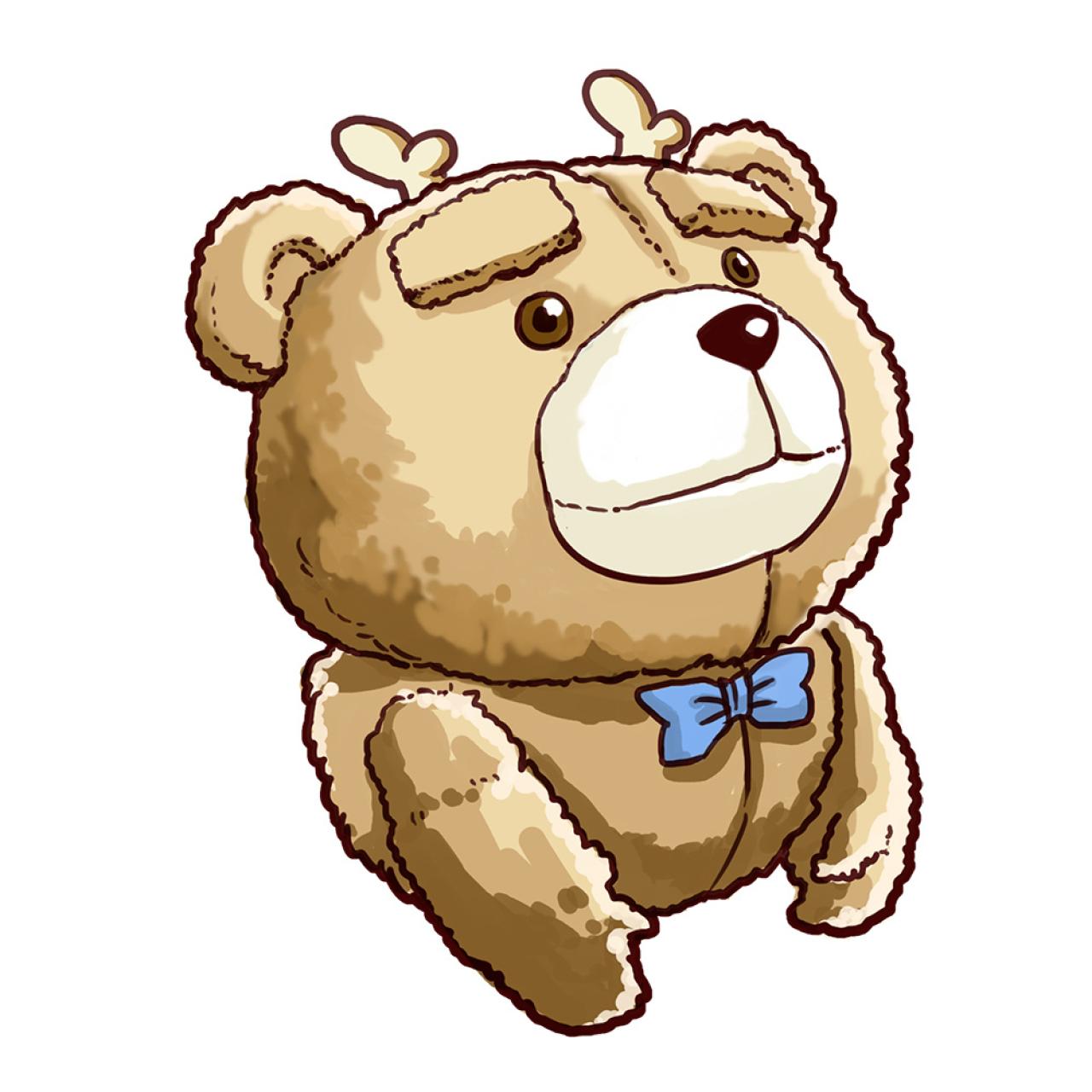 龙抬头的泰迪熊头像