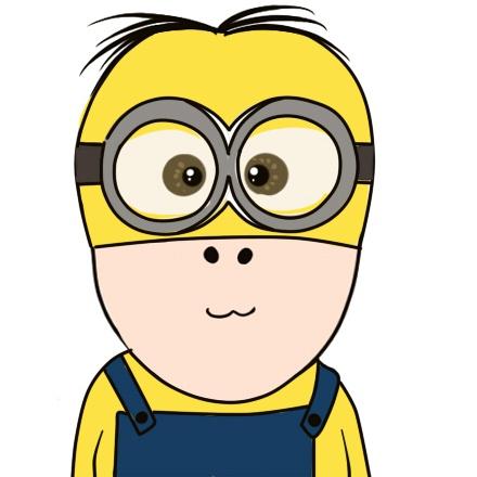 小明明扮小黄人头像