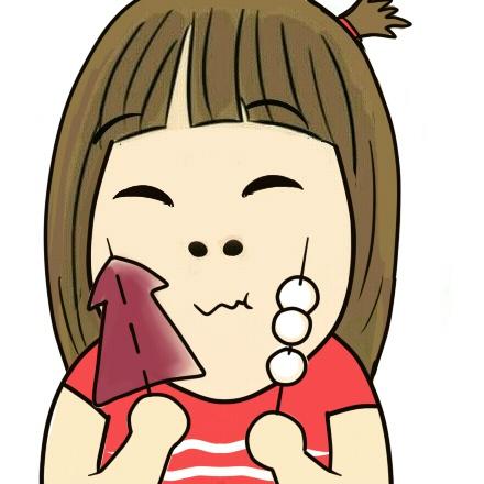 小明明双手拿着串串香的吃货头像