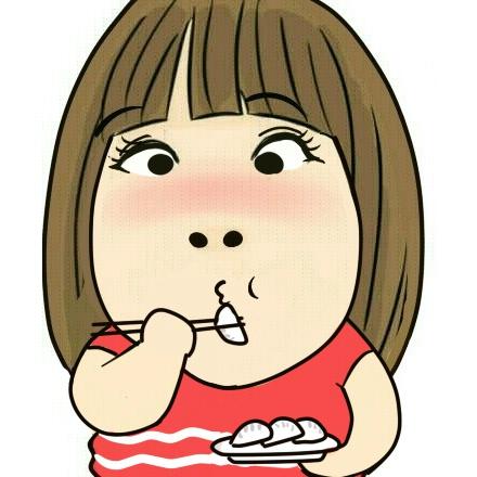小明明夹饺子的吃货头像