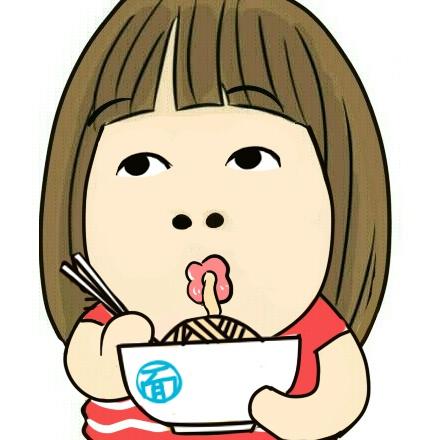 小明明吸面条的吃货头像