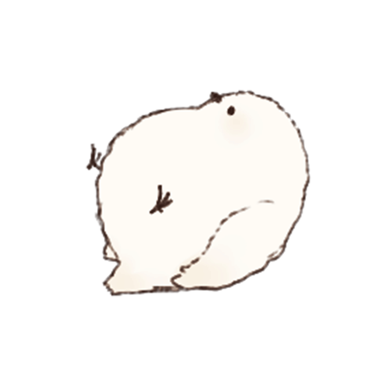 倒地不起的胖小鸟头像