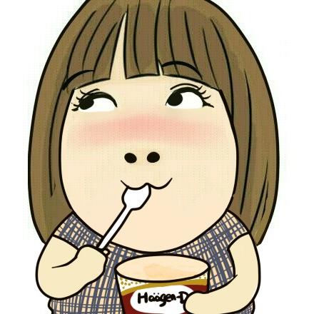 吃哈根达斯的女孩头像