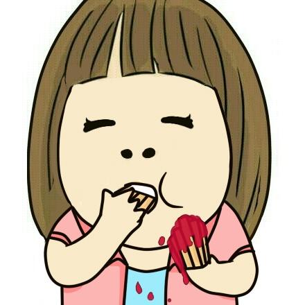 蘸着薯条的女孩头像