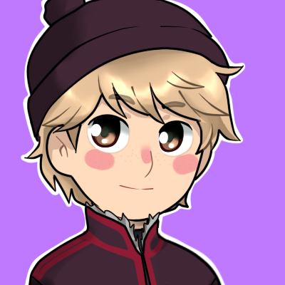 紫色背景的冰雪奇缘克里斯托夫头像