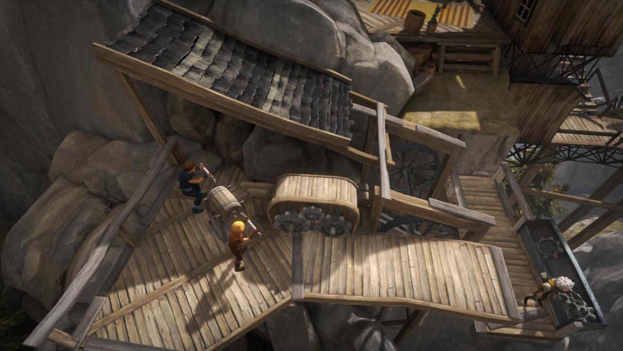 《兄弟：双子传说》中许多机关需要情侣玩家共同完成