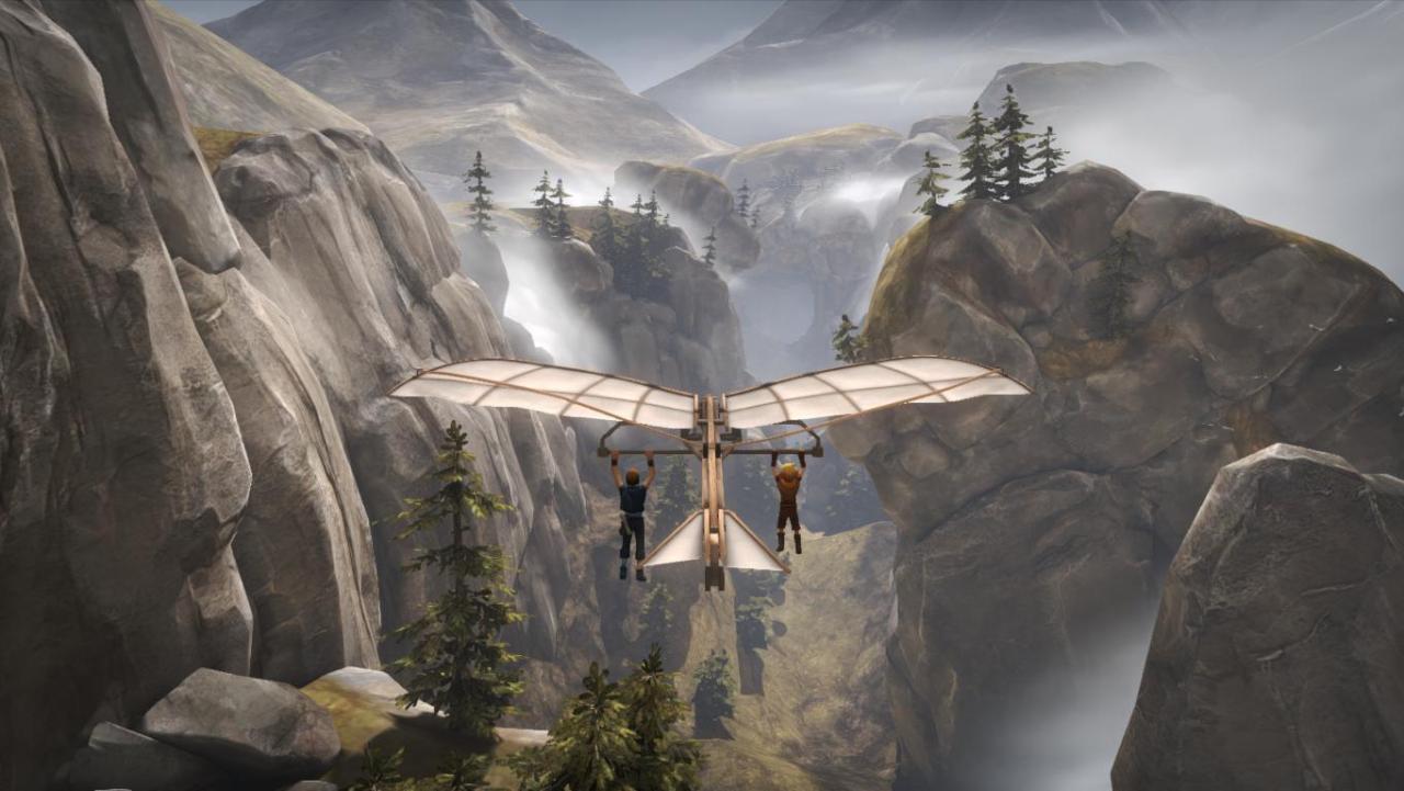 《兄弟：双子传说》情侣一起驾驶滑翔机