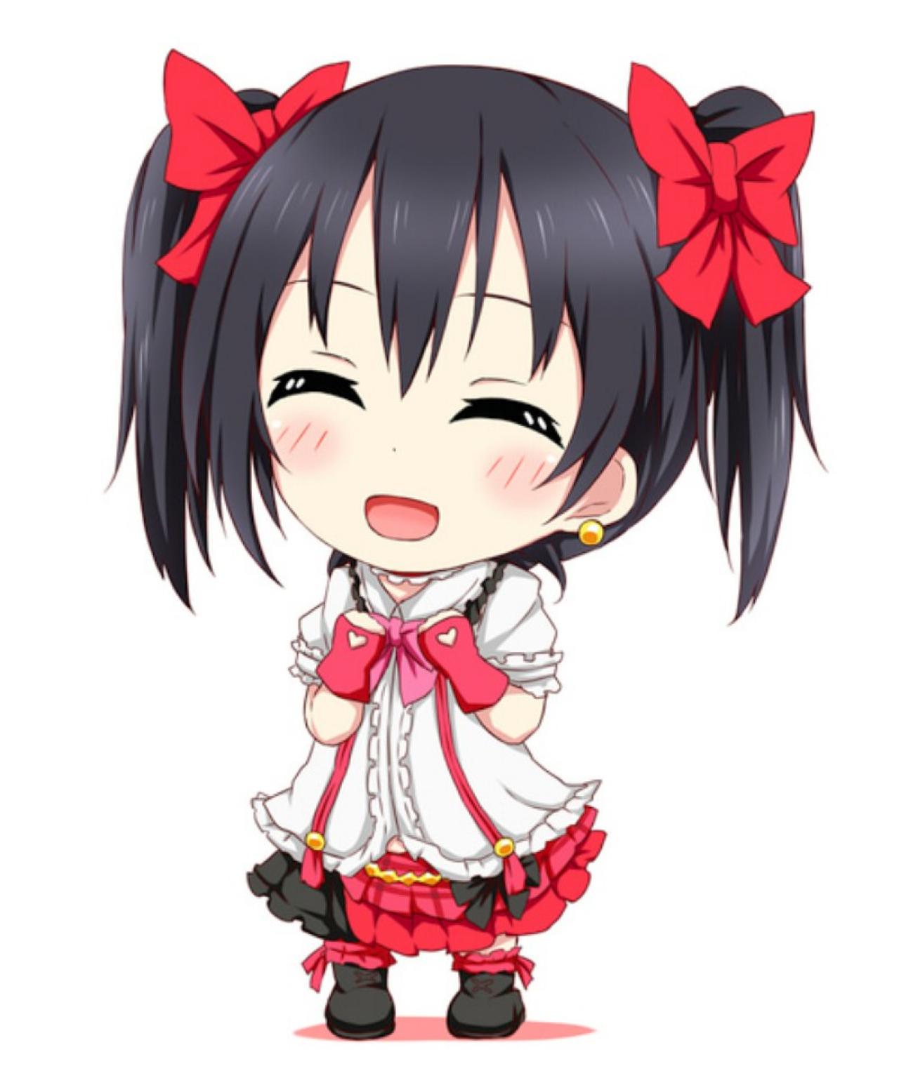 眯眼微笑的LoveLive!矢泽妮可头像