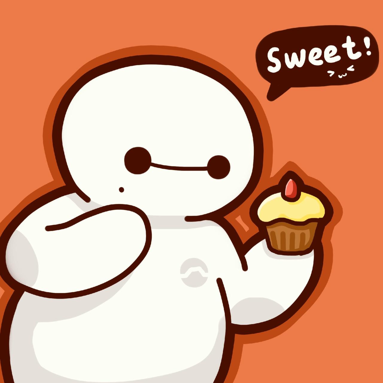 拿着蛋糕的大白头像：Sweet