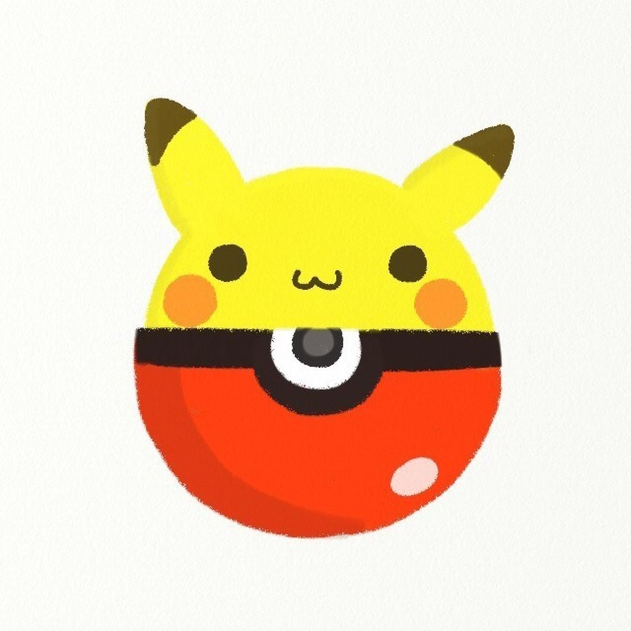 口袋妖怪皮卡丘的精灵球头像