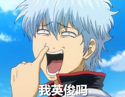 银魂坂田银时抠鼻表情：我英俊吗