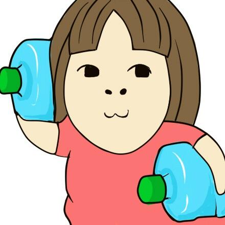 双手各抱水桶的女汉子头像