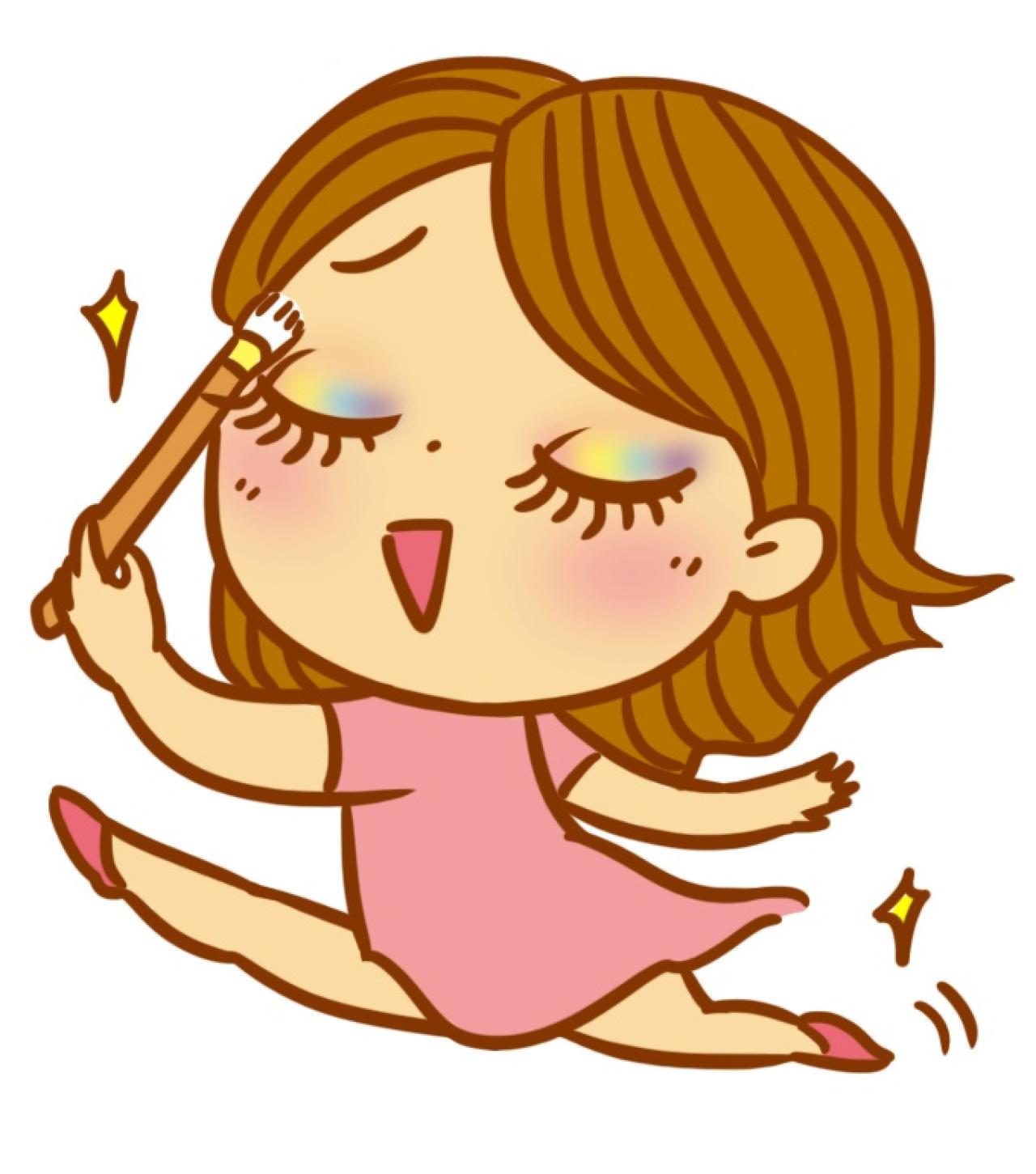 画眼影的女孩头像