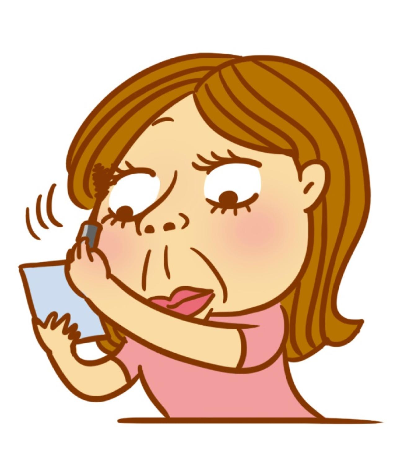 抹睫毛膏的女孩头像