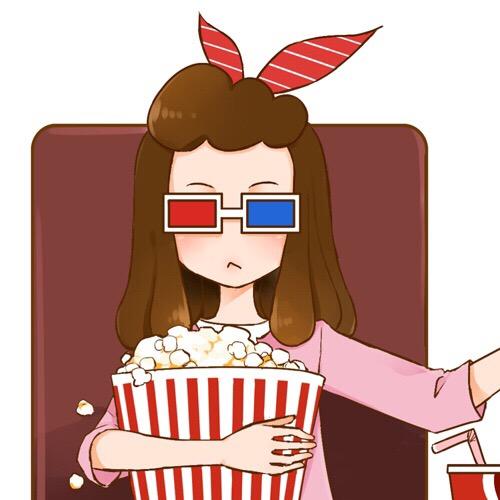 情侣头像女用：施舍男友爆米花的傲娇妹头像
