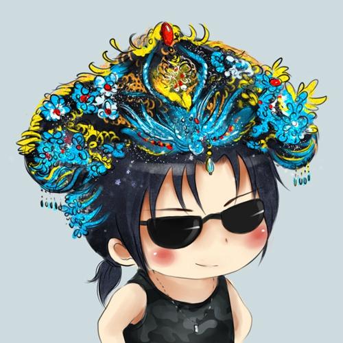 沈眉庄版盗墓笔记黑瞎子头像