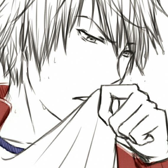 线稿风格的无头骑士异闻录平和岛静雄头像