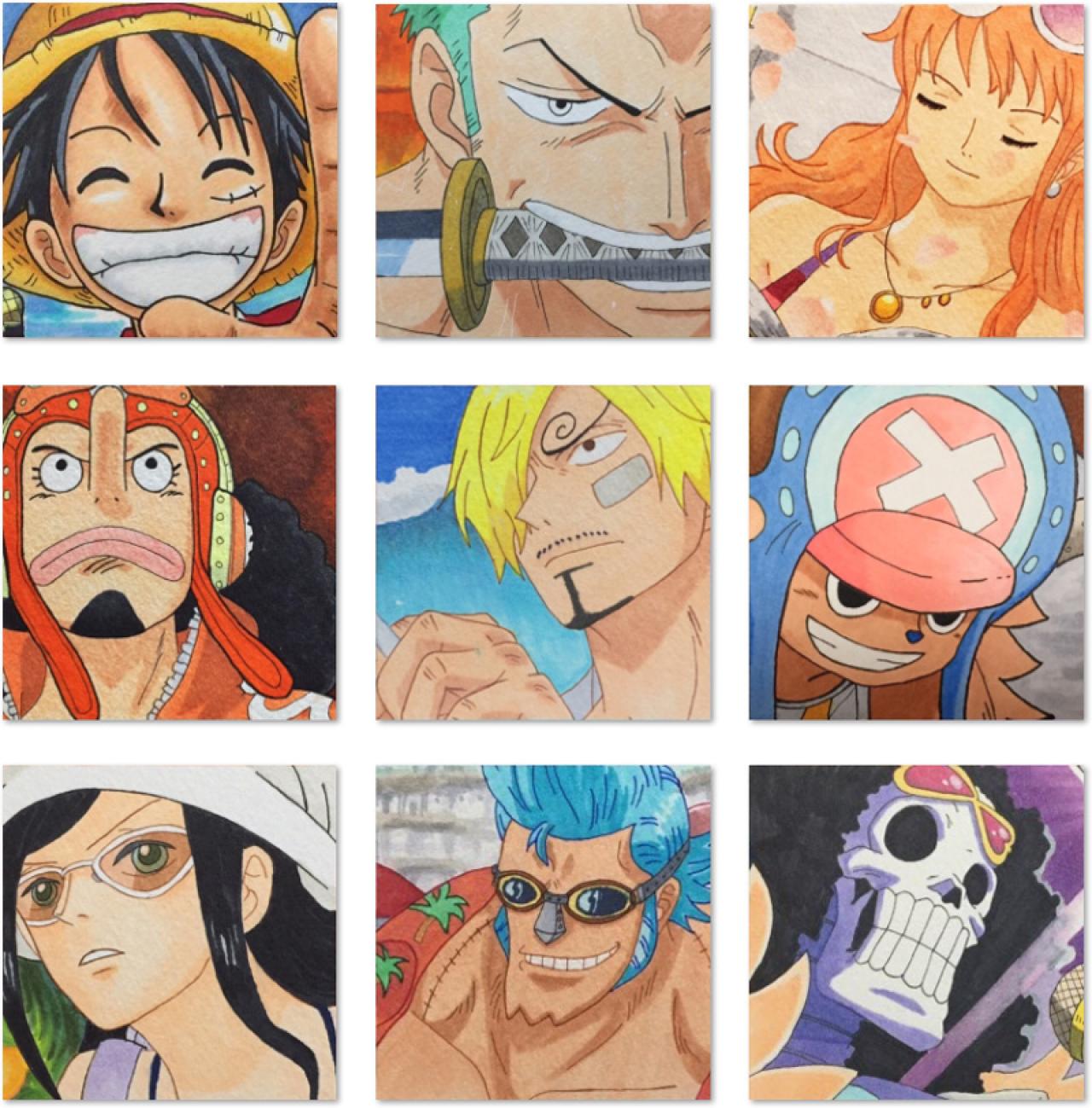 明信片上的海贼王头像 预览图