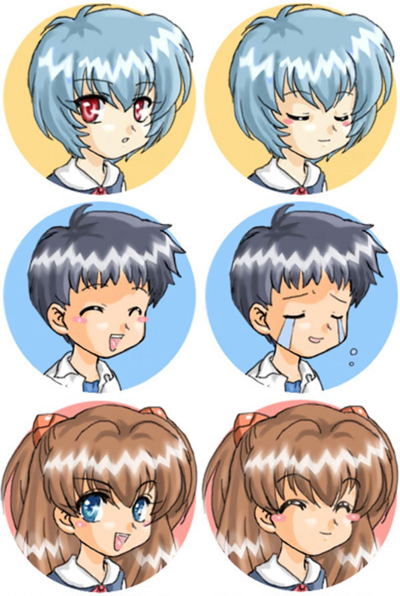 EVA绫波丽碇真嗣明日香圆头像 预览图