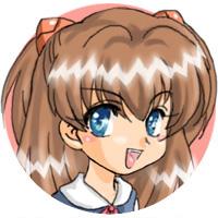 开心的EVA新世纪福音战士明日香圆头像