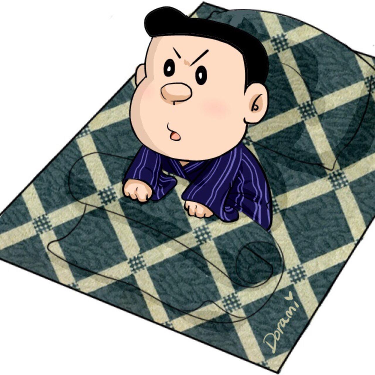 趴被窝起来嗨的大雄爸爸野比大助头像