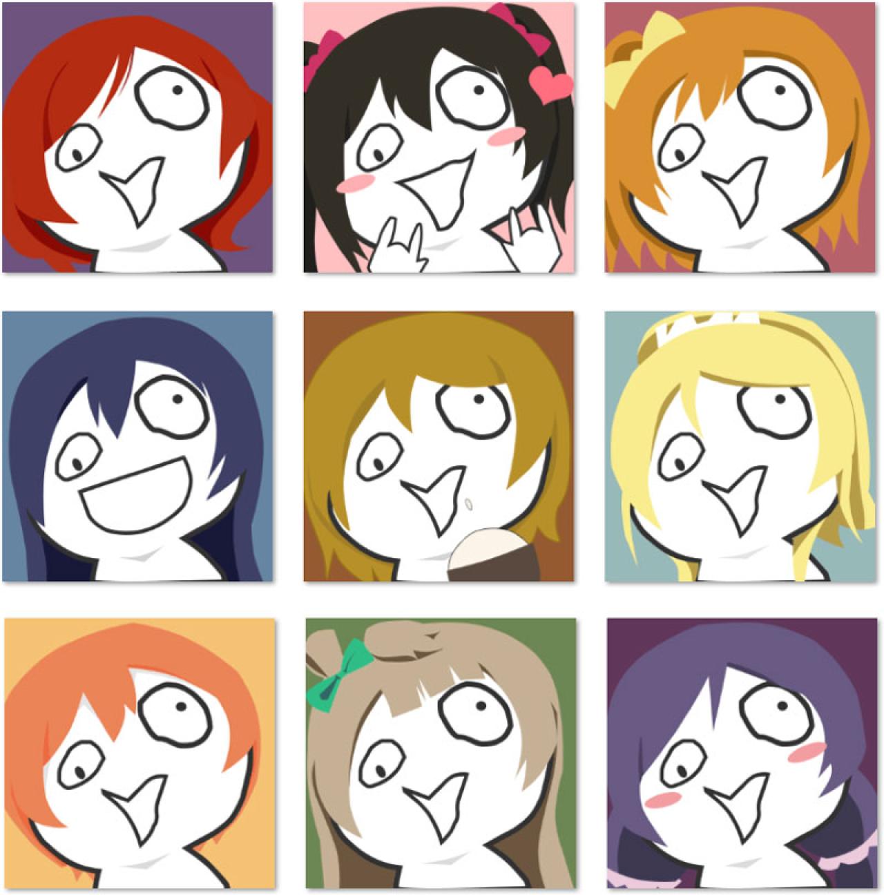 虚雪LoveLive!魔性头像 预览图