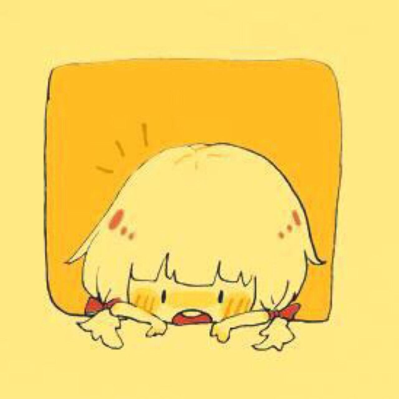 情侣头像女用：扒窗户的女孩