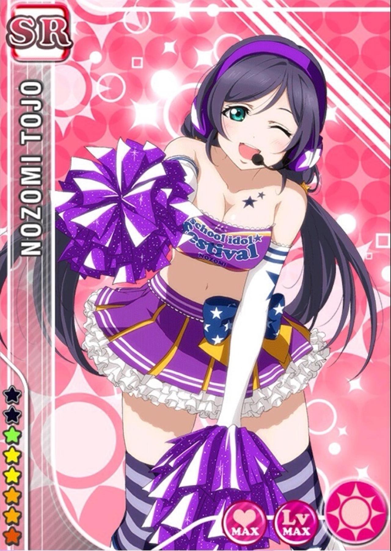 Love Live!学园偶像祭眨眼卖萌的东条希运动服系列之觉醒后拉拉队服SR卡牌