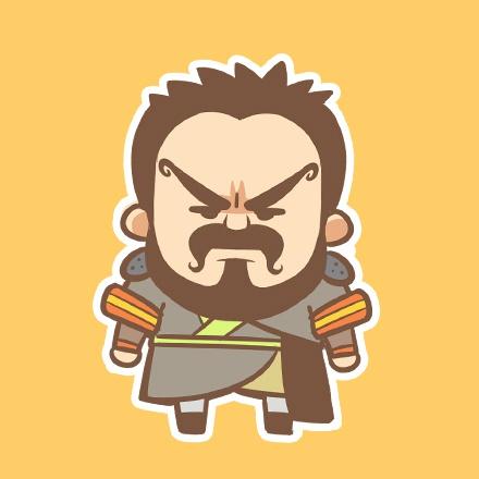 翘眉毛络腮胡子的神雕侠侣金轮法王头像