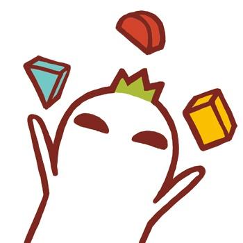 玩七巧板的罗罗布头像