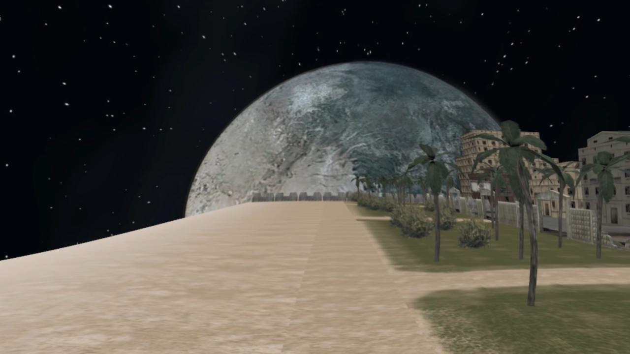 宇宙背景的3D坦克里约地图