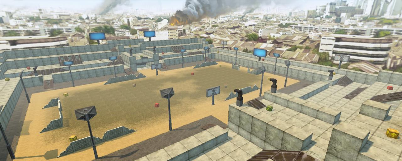 3D坦克运动场地图