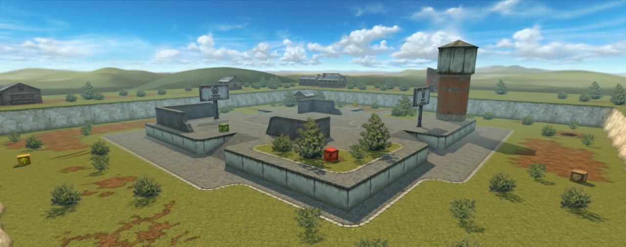 3D坦克高地角斗场地图
