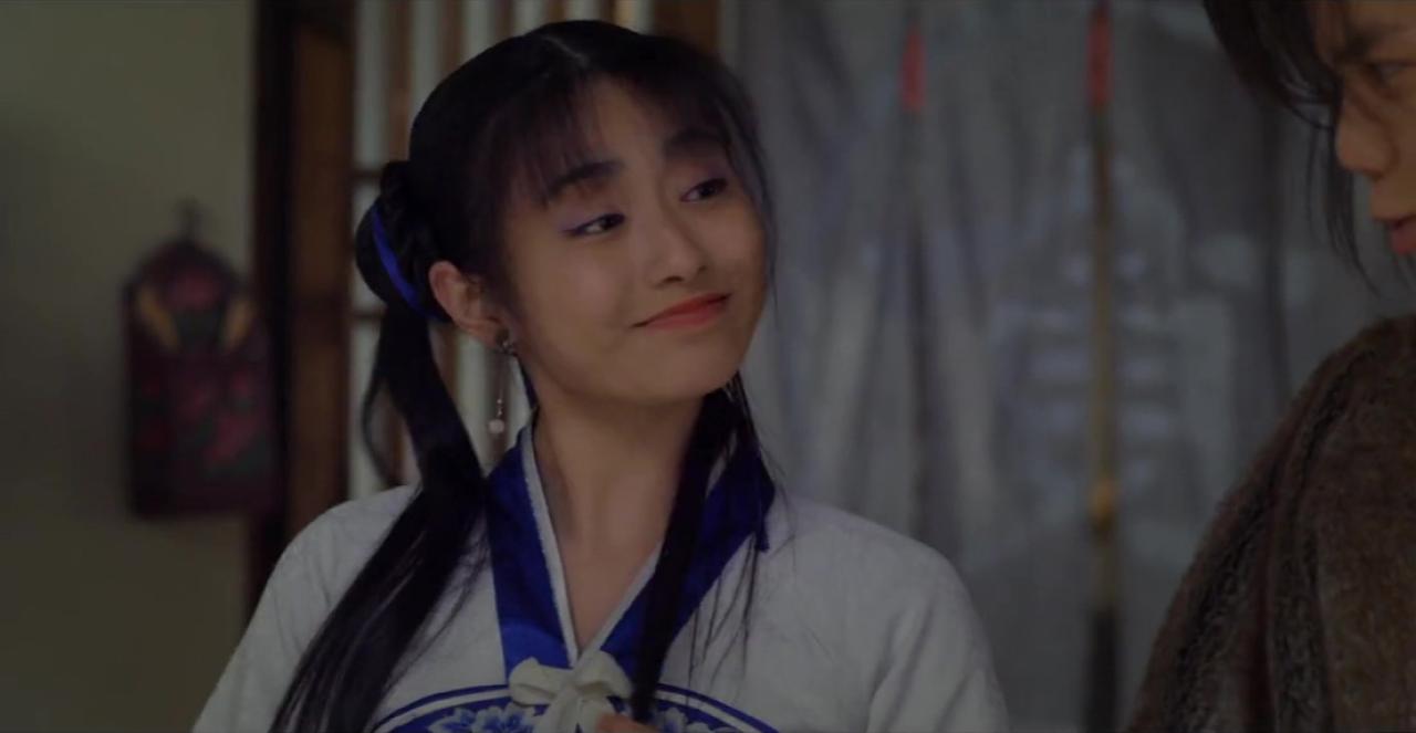 孙雪宁扮赵灵儿洋洋得意的神情