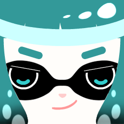 青色头发浅色皮肤的喷射战士Splatoon Inkling女孩头像
