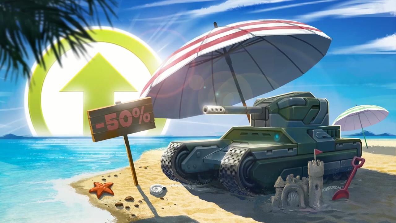 3D坦克外服周末五折活动壁纸