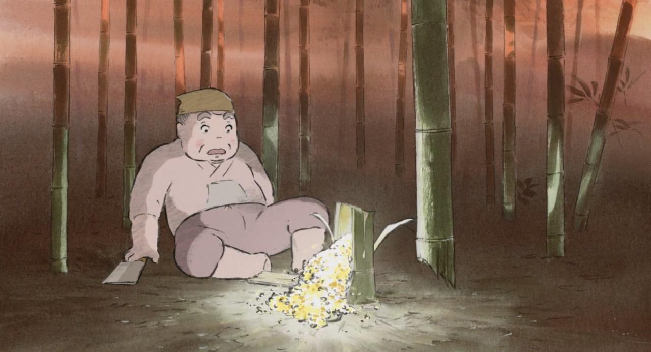 在竹林挖到金子的老翁