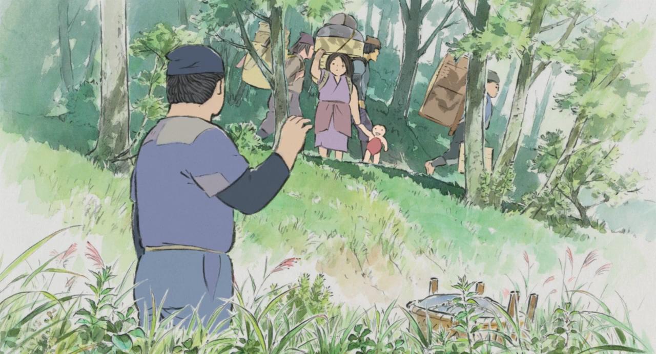 舍丸站起身看到了路过的家人