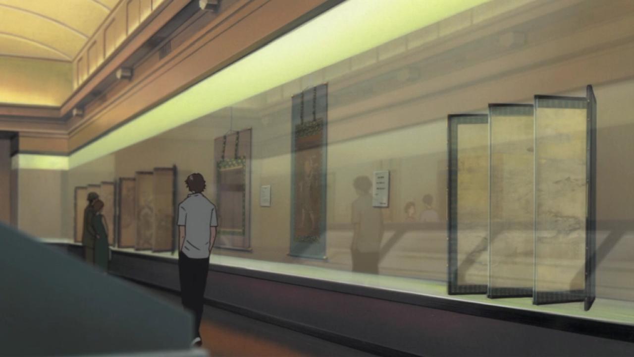 展览馆摆满了各种画作