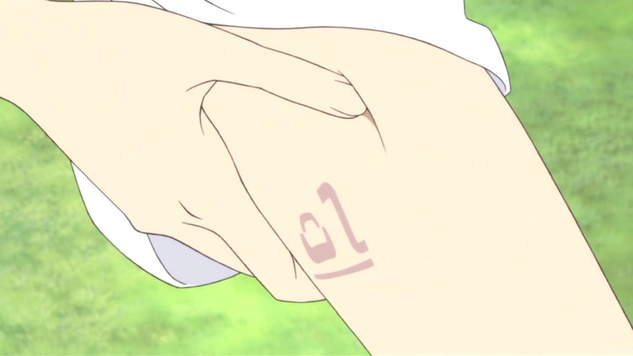 手臂上的数字变成了01