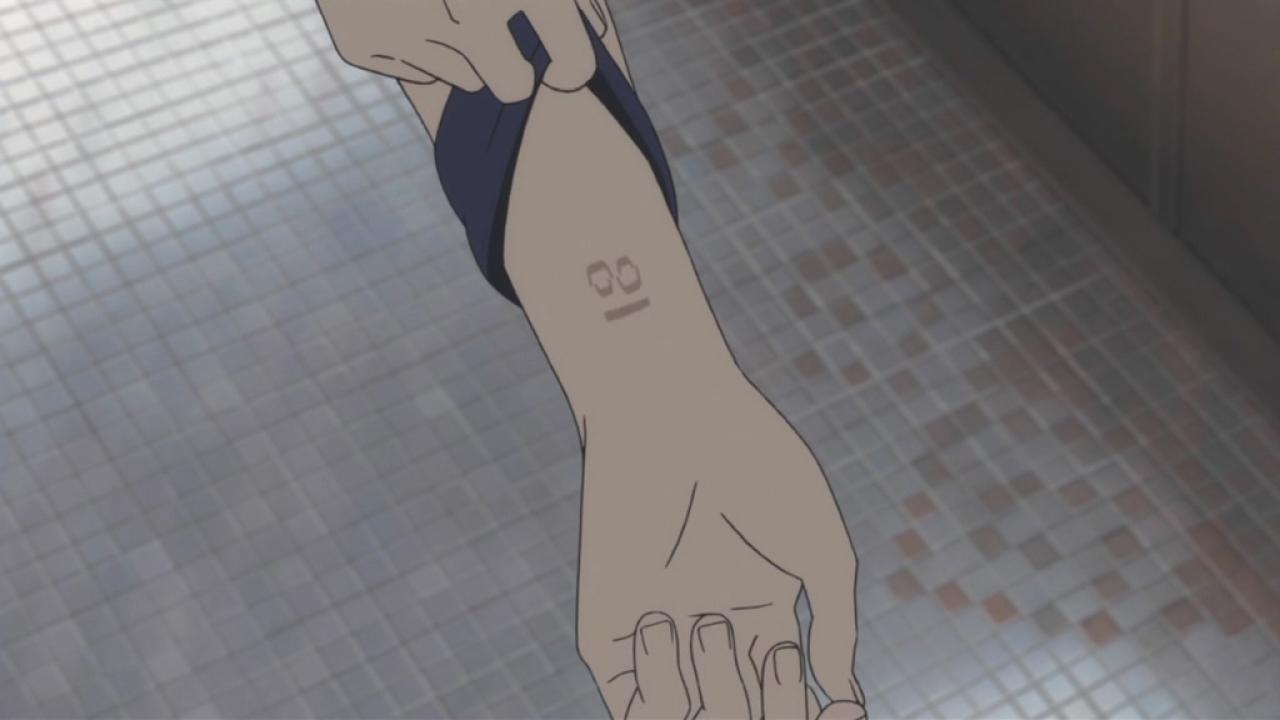 胳膊上的数字是0