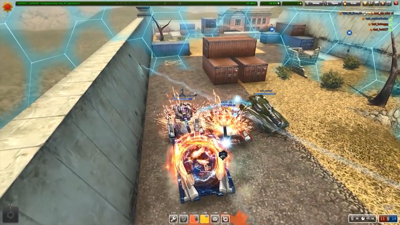 3D坦克猛犸象底盘超速功能无敌，靠近的敌方坦克很快自爆